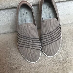Cloudsteppers by Clarks Tan Slip-On Shoes